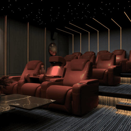 Private Home Theatre Dubai by MKB Bespoke Audio