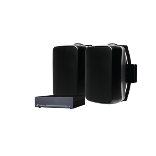 Truaudio OP-8.2-BK-PAK Package, Outdoor Speakers And Amplifier Package