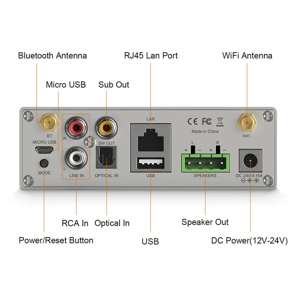 Arylic A50+ 50W x 2 Streaming Amplifier