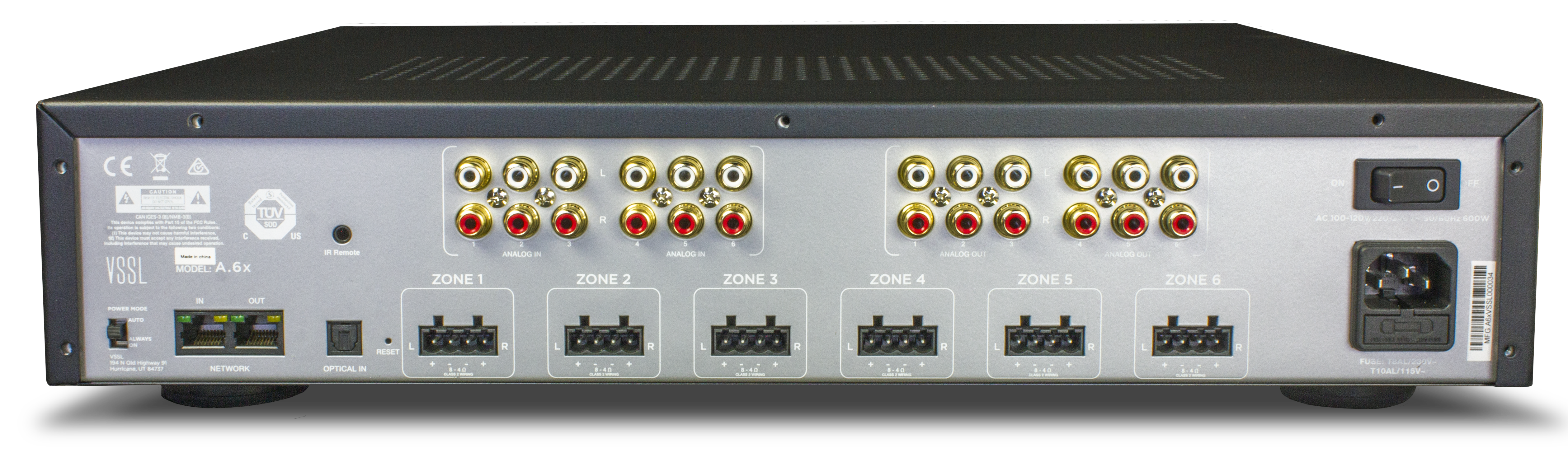 VSSL A.6x _ 6 Zone Amplifier