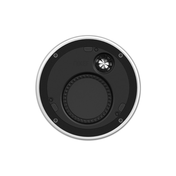 مكبر صوت دائري رفيع ثنائي الاتجاه KEF Ci160TR، تركيب مخصص، سقف